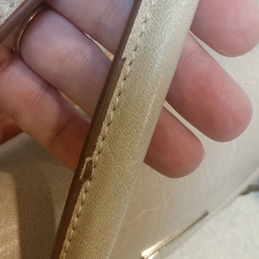 Liz Claiborne Beige/Tan Multicolor Woven Satchel - Picture 9 of 9